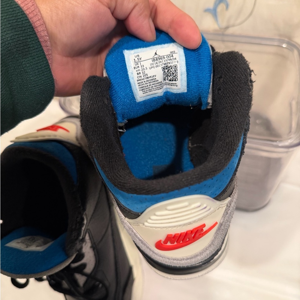 Stylish Kids Black and Blue Sneakers - Picture 2 of 10
